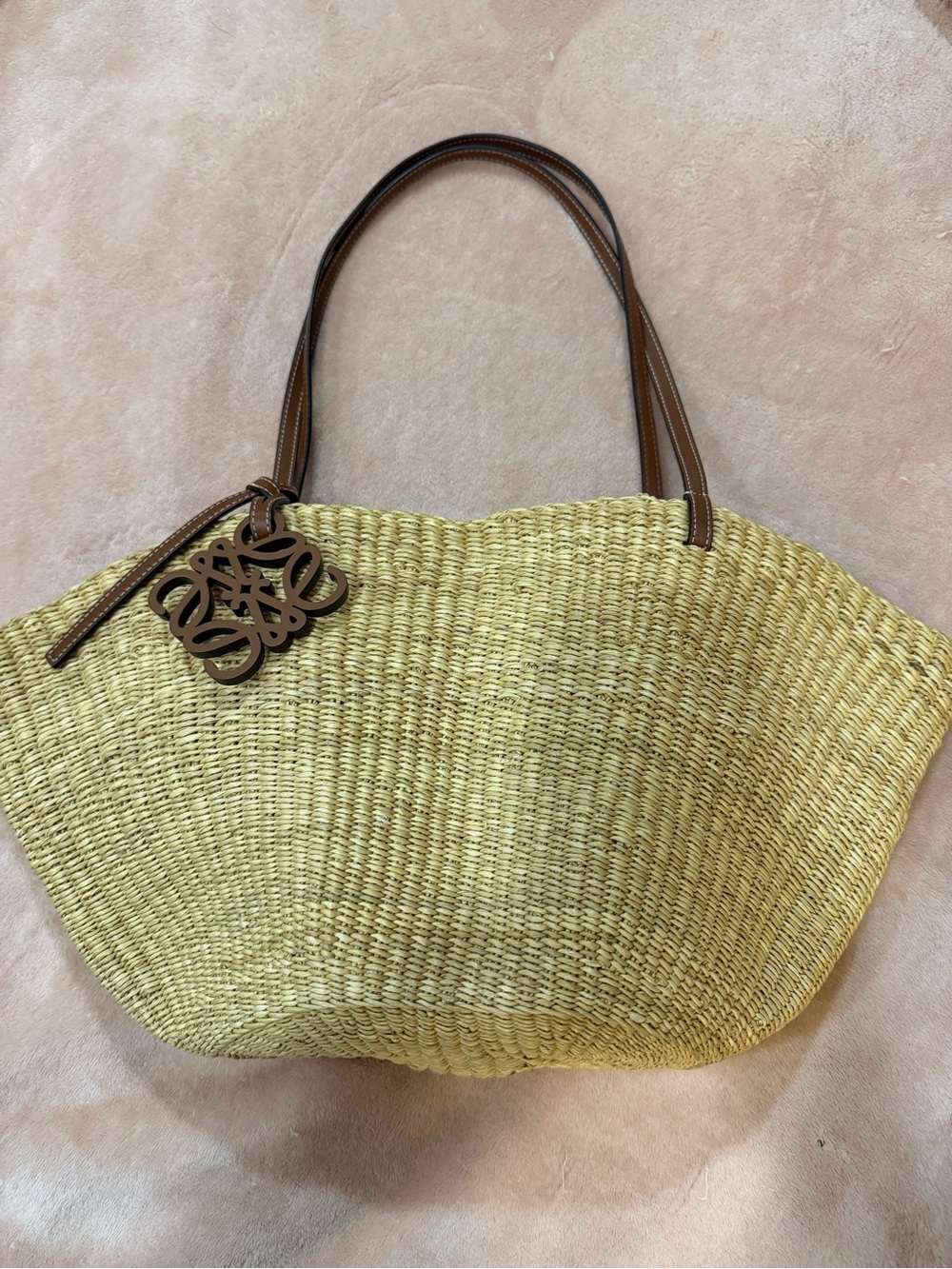Loewe Shell Paula’s Ibiza Collection Woven Basket Bag Tote - Picture 1 of 12